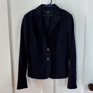 J. Crew Women's Pinstripe Navy Blazer & Matching Skirt